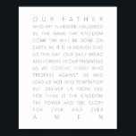 The Lord's Prayer White ポスター<br><div class="desc">The Lord's Prayer White</div>
