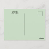 The Lord's Prayer with Greenery ~ Matthew 6:9-13 ポストカード (裏面)