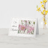 The Loss of a Woman/Girl - Sympathy カード (黄色い花)