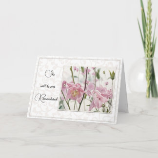 The Loss of a Woman/Girl - Sympathy カード