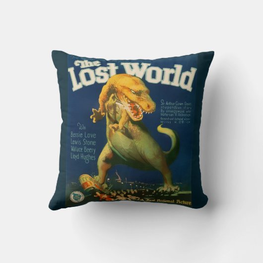 The Lost World Throw Pillow クッション (裏面)