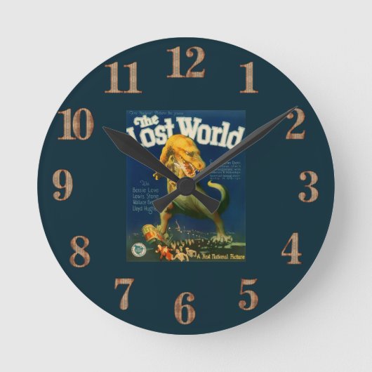 The Lost World Wall Clock ラウンド壁時計 (正面)