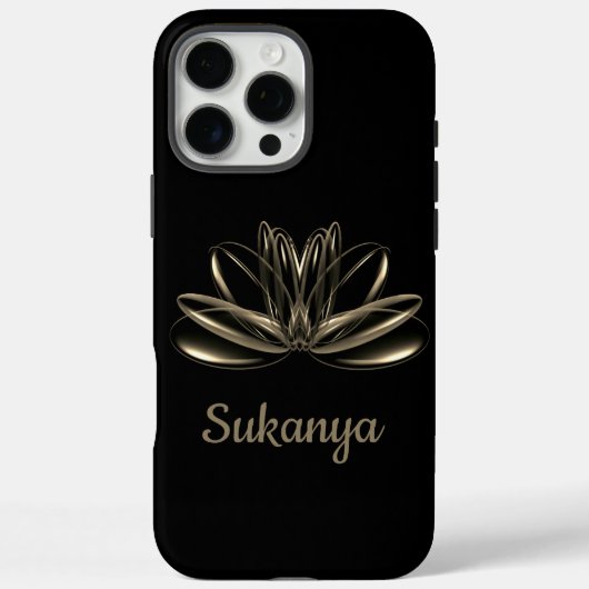 The lotus flower personalized Case-Mate iPhoneケース (裏面)