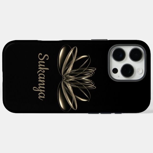 The lotus flower personalized Case-Mate iPhoneケース (裏面 (横))