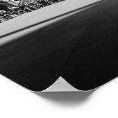 The Louvre in BW ポスター (角)