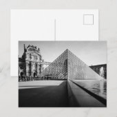 The Louvre in BW ポストカード (正面/裏面)