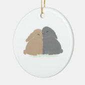 The Love Bunnies  セラミックオーナメント (左)