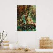 The Love Message by Hans Zatzka – ポスター (キッチン)