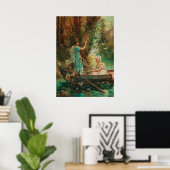 The Love Message by Hans Zatzka – ポスター (ホームオフィス)