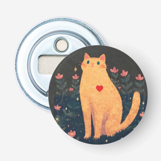 The Love of a Cat, a Charles Dickens' Quote 栓抜き (正面)