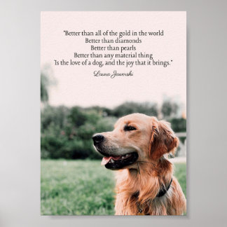 The Love of a Dog Poster by Laura Jaworski ポスター