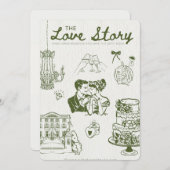 💍the love story invitation 招待状 (正面/裏面)