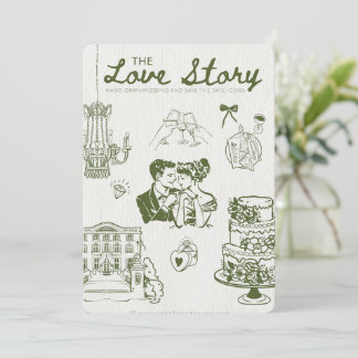💍the love story invitation 招待状