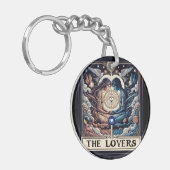 THE LOVERS タロット 天体 男女 ソウルメイト キーホルダー (正面左)
