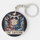 THE LOVERS タロット 天体 男女 ソウルメイト キーホルダー (裏面)