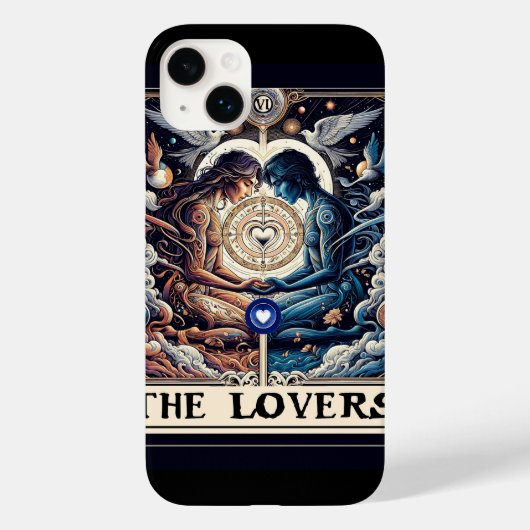 THE LOVERS タロット 天体 男女 ソウルメイト Case-Mate iPhoneケース (裏面)