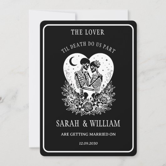 The Lovers, Celestial Stars,  Wedding Skeleton  招待状 (正面)