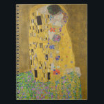 The Lovers Kissing Embrace by Gustav Klimt ノートブック<br><div class="desc">The Kiss, Lovers Close-up on the embrace, simultaneously evoke feelings of abandonment, bliss and delight. The Artist Gustav Klimt died in 1918, so this work is in the public domain in its country of origin and other countries and areas where the copyright term is the author's life plus 100 years...</div>