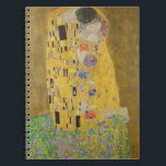 The Lovers Kissing Embrace by Gustav Klimt ノートブック<br><div class="desc">The Kiss, Lovers Close-up on the embrace, simultaneously evoke feelings of abandonment, bliss and delight. The Artist Gustav Klimt died in 1918, so this work is in the public domain in its country of origin and other countries and areas where the copyright term is the author's life plus 100 years...</div>