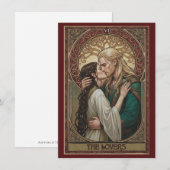 The Lovers Tarot Art Flat Thank You Card  サンキューカード (正面/裏面)