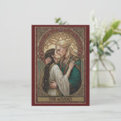The Lovers Tarot Art Flat Thank You Card  サンキューカード (スタンド正面)
