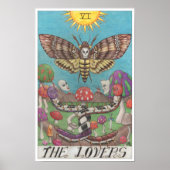 The Lovers tarot card ポスター (正面)