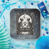 The Lovers Tarot Card Celestial Wedding ペーパープレート (パーティー)