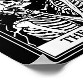 The Lovers Tarot Card - Kissing Skeletons - Hallow ポスター (角)