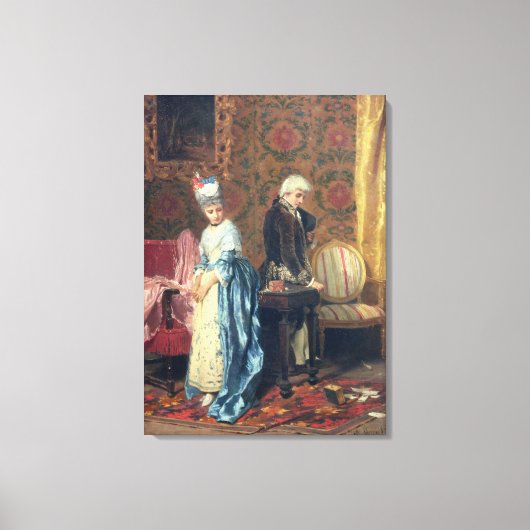 The Lovers' Tiff, 1872 (パネル上の油) キャンバスプリント (正面)