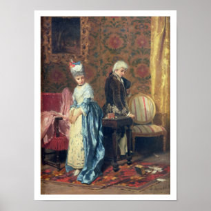 The Lovers' Tiff, 1872 (パネル上の油) ポスター