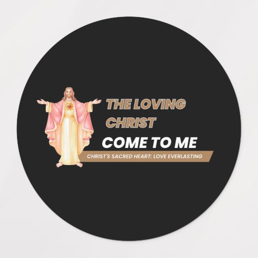 The Loving Christ: Come To Me ラベル (デザイン1)