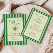 The Luckiest Bride Bachelorette Weekend 招待状