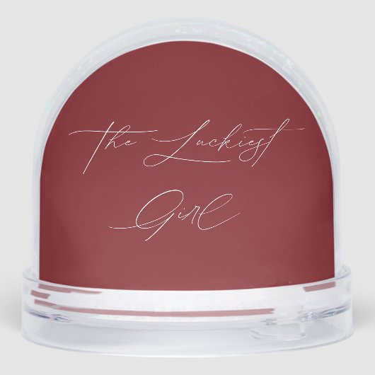 The Luckiest Girl Modern Script Photo (裏面)