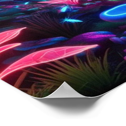 The Lumina Forest: Whispering Neon Lights ポスター (角)