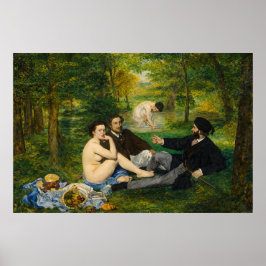 The Luncheon on the Grass by Edouard Manet ポスター
