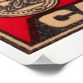 The Machete - Matchbox Print - Sweden Wall Art ポスター (角)