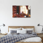 The Mage's Sanctuary - Enchanted Library キャンバスプリント (インサイチュ (寝室))