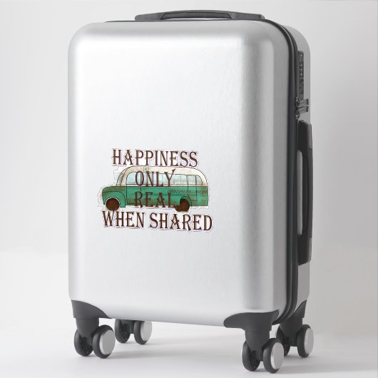 The Magic Bus: Happiness Only Real When Shared -  シール (スーツケース)