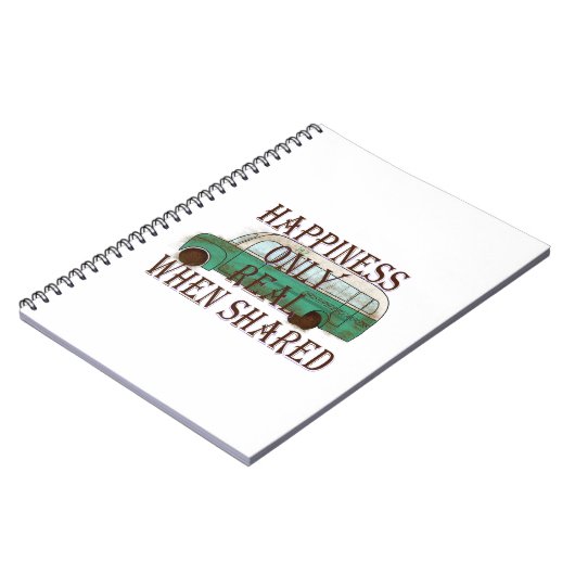 The Magic Bus: Happiness Only Real When Shared -  ノートブック (左側)