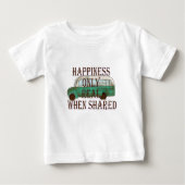 The Magic Bus: Happiness Only Real When Shared -  ベビーTシャツ (正面)