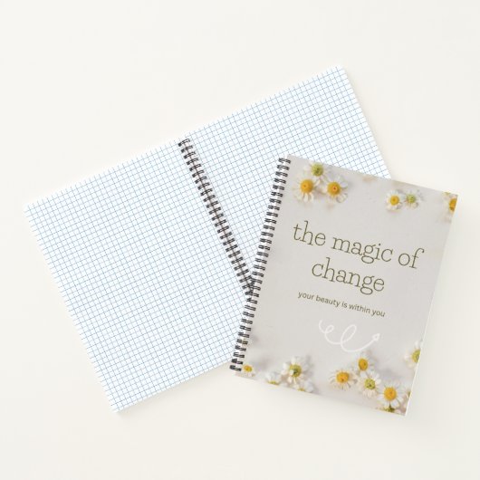 the magic change . inspirational notebook ノートブック (内部)