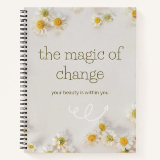 the magic change . inspirational notebook ノートブック
