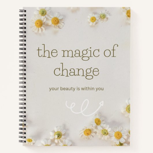 the magic change . inspirational notebook ノートブック (正面)