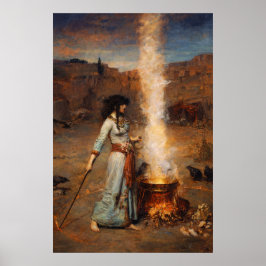 The Magic Circle by John William Waterhouse ポスター
