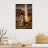 The Magic Circle by John William Waterhouse ポスター (キッチン)