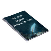 "The magic happens between the lines" ノートブック (右側)