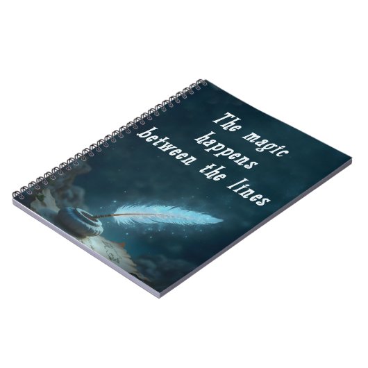 "The magic happens between the lines" ノートブック (左側)