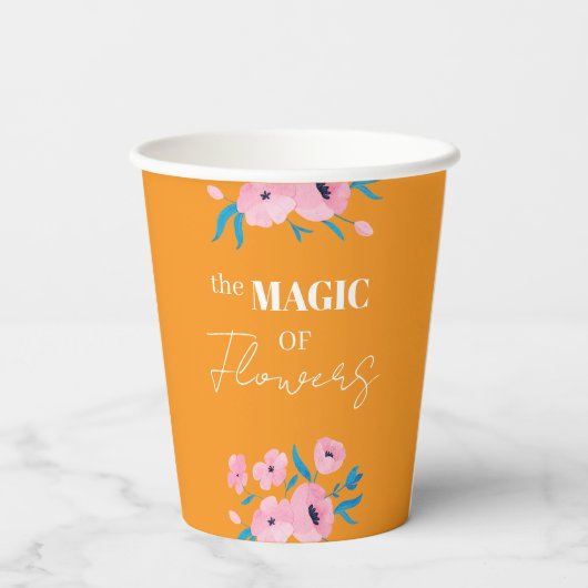 The magic of Flowers 紙コップ (裏面)