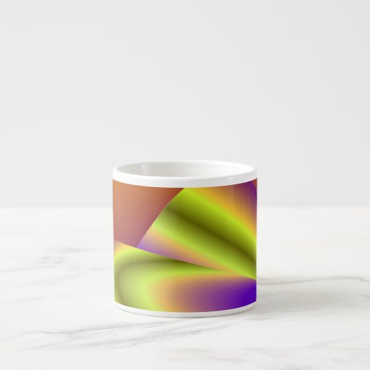 The Magic of Summer , Abstract 3D Art エスプレッソカップ (正面)