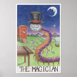 The Magician tarot card ポスター